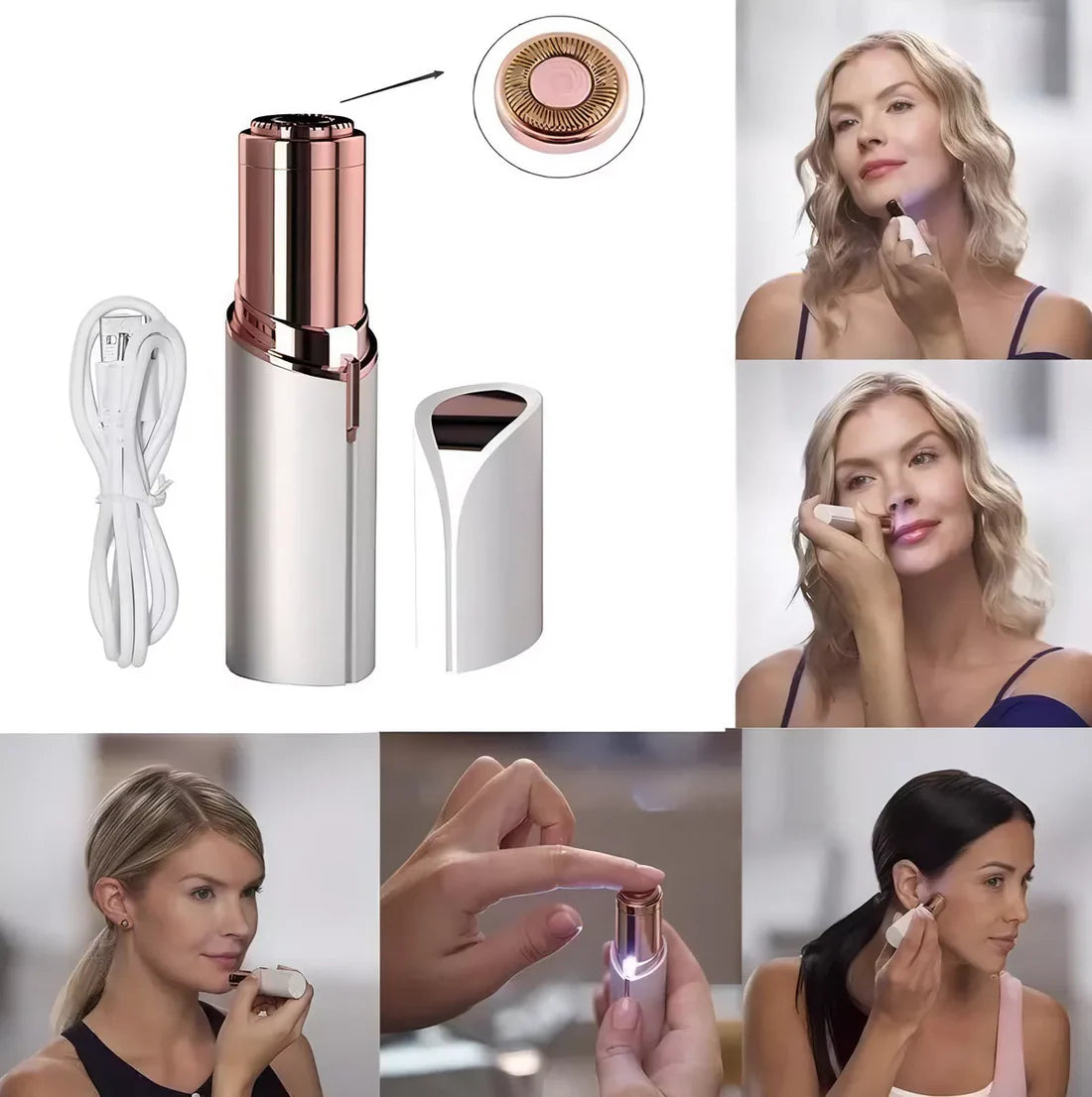 Depiladora facial - piel suave al instante