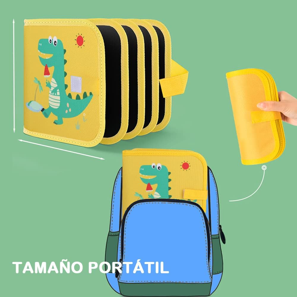 Pizarra de dibujo portátil y reutilizable para niños