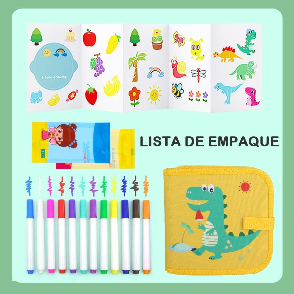 Pizarra de dibujo portátil y reutilizable para niños