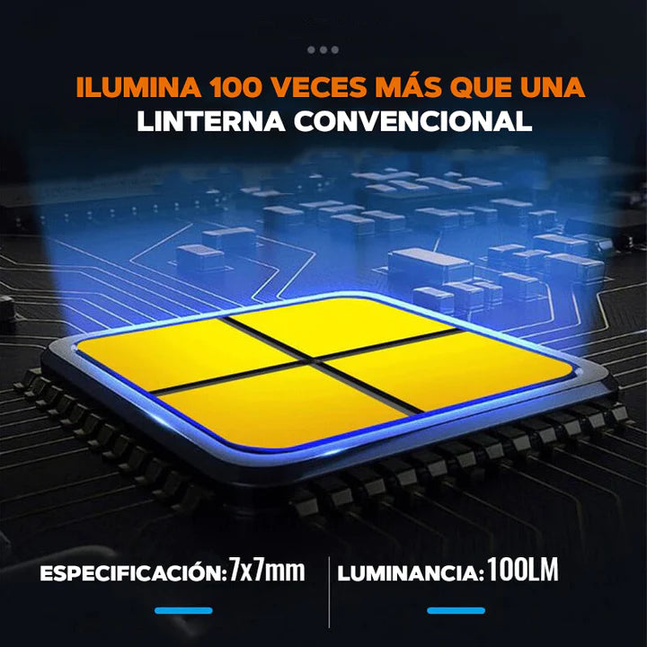 Linterna recargable de largo alcance