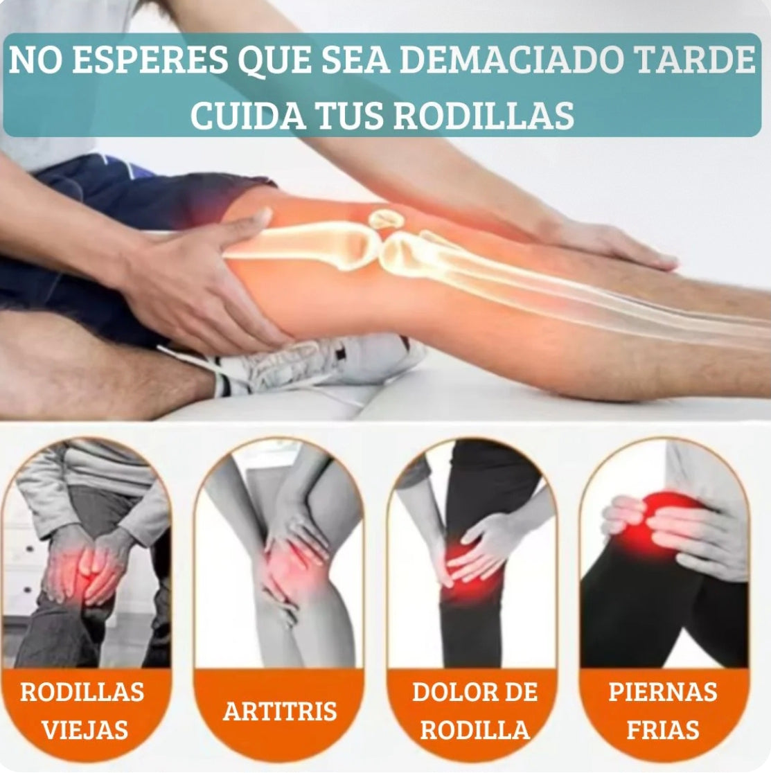 Masajeadora eléctrica de rodilla térmica