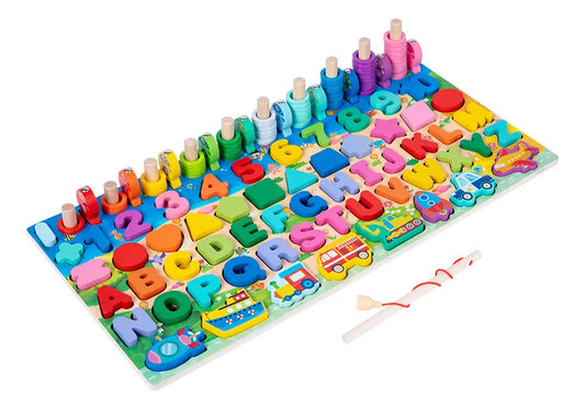 Kit Montessori de madera con más de 100 piezas